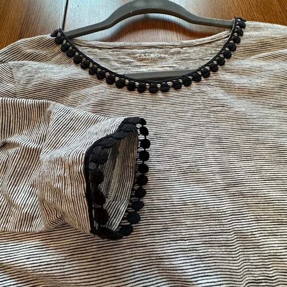 Talbots Striped Jersey Top L - Picture 5 of 8